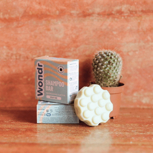 Wondr - Shampoo Bar Greasy Hair Refreshing Cactus - Ilse de Beaute