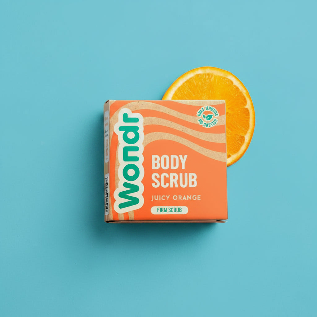Wondr Juicy Orange Body Scrub Bar