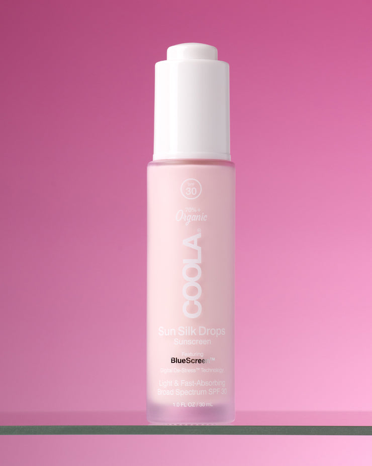 Face SPF 30 Sun Silk Organic Sunscreen Drops - COOLA