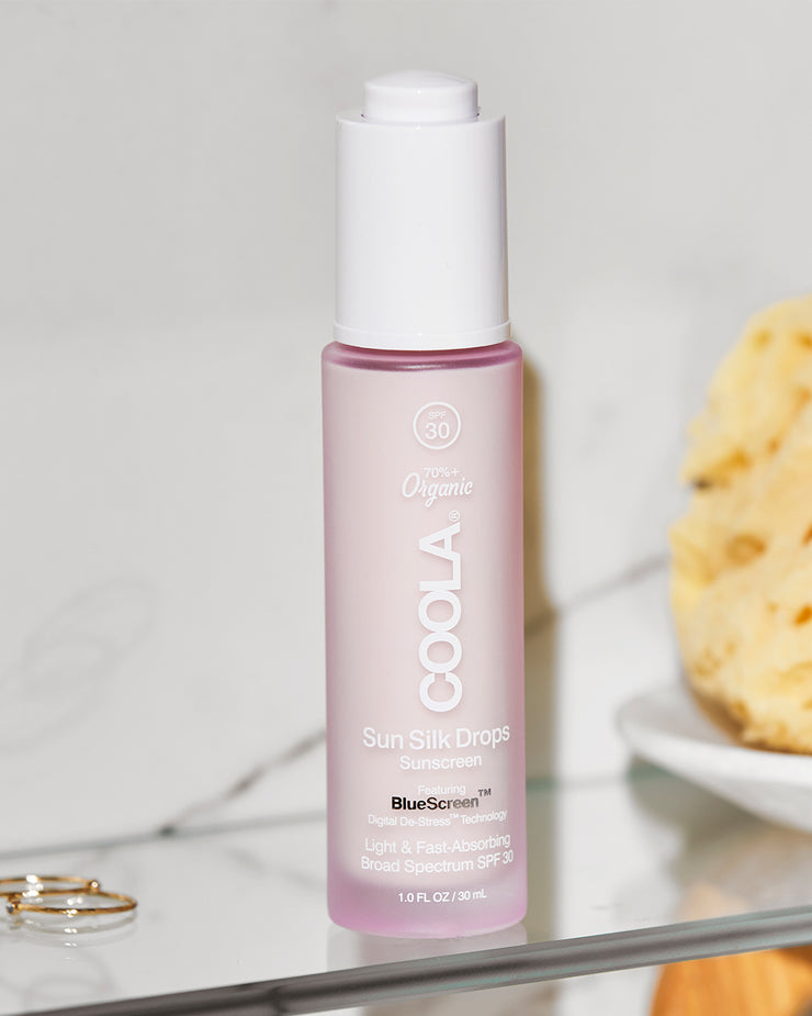 Face SPF 30 Sun Silk Organic Sunscreen Drops - COOLA