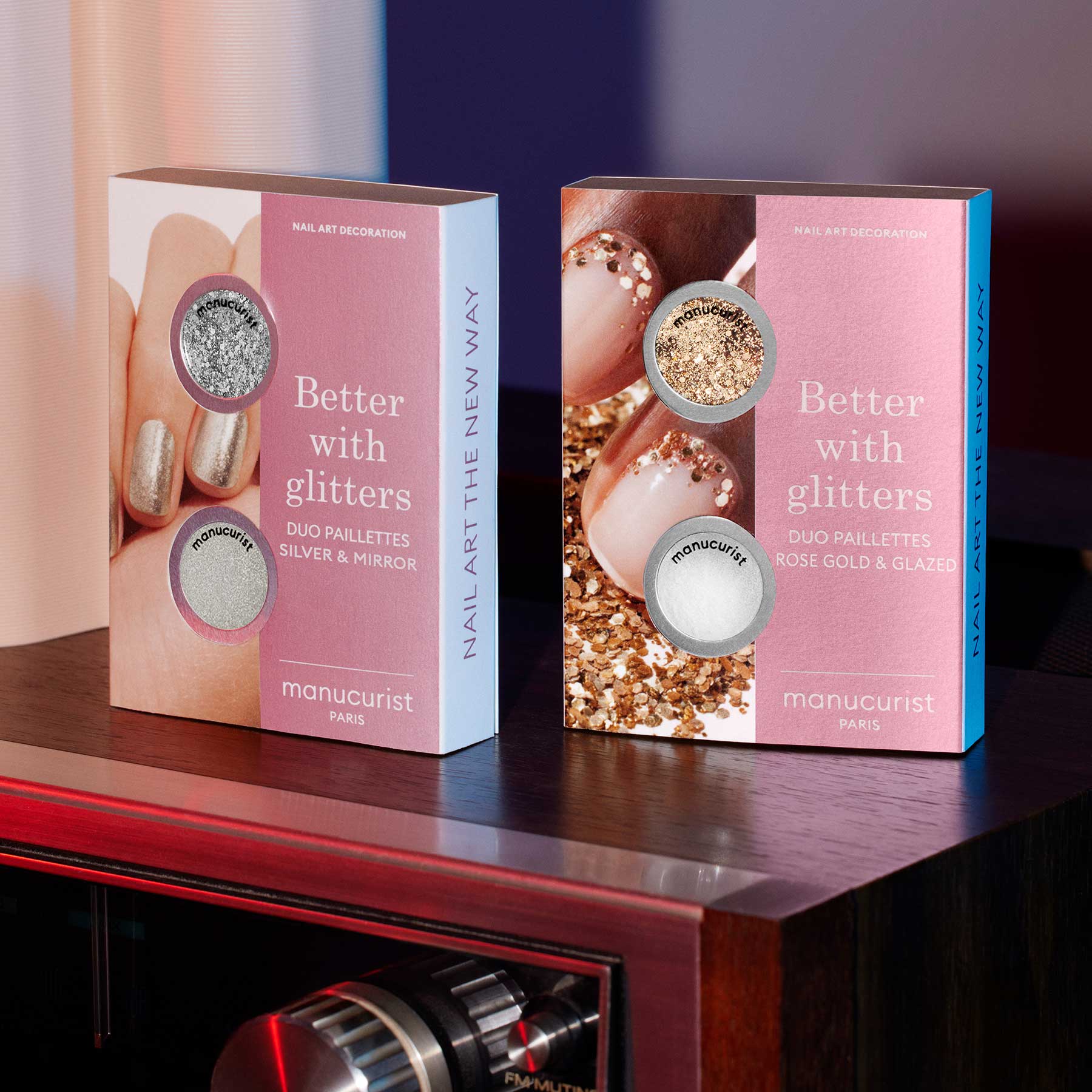 Manucurist Green Flash™ Duo — Rose Gold & Glazed Glitters