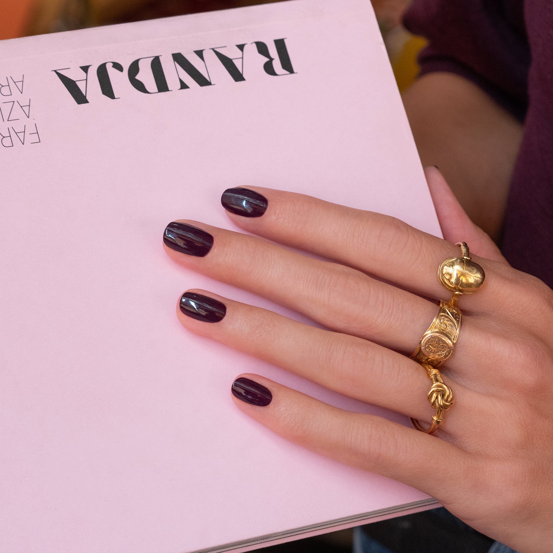 Manucurist Green Flash™ Semi-permanente Nagellak — Aubergine