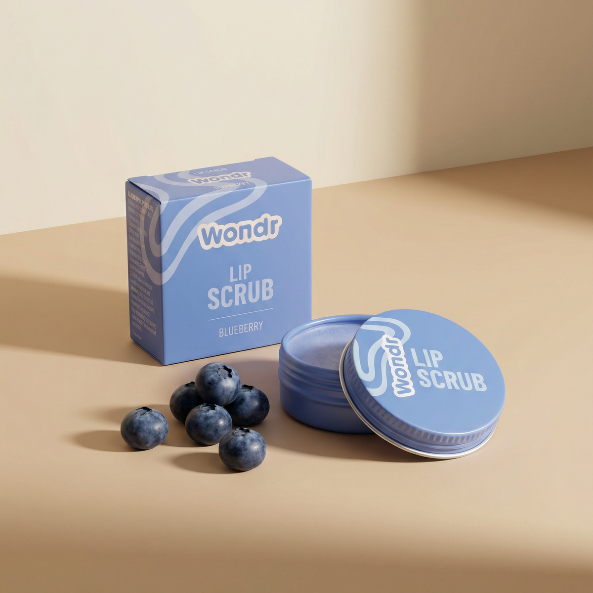 Wondr - Lip Scrub - Zachte Exfoliatie Blueberry