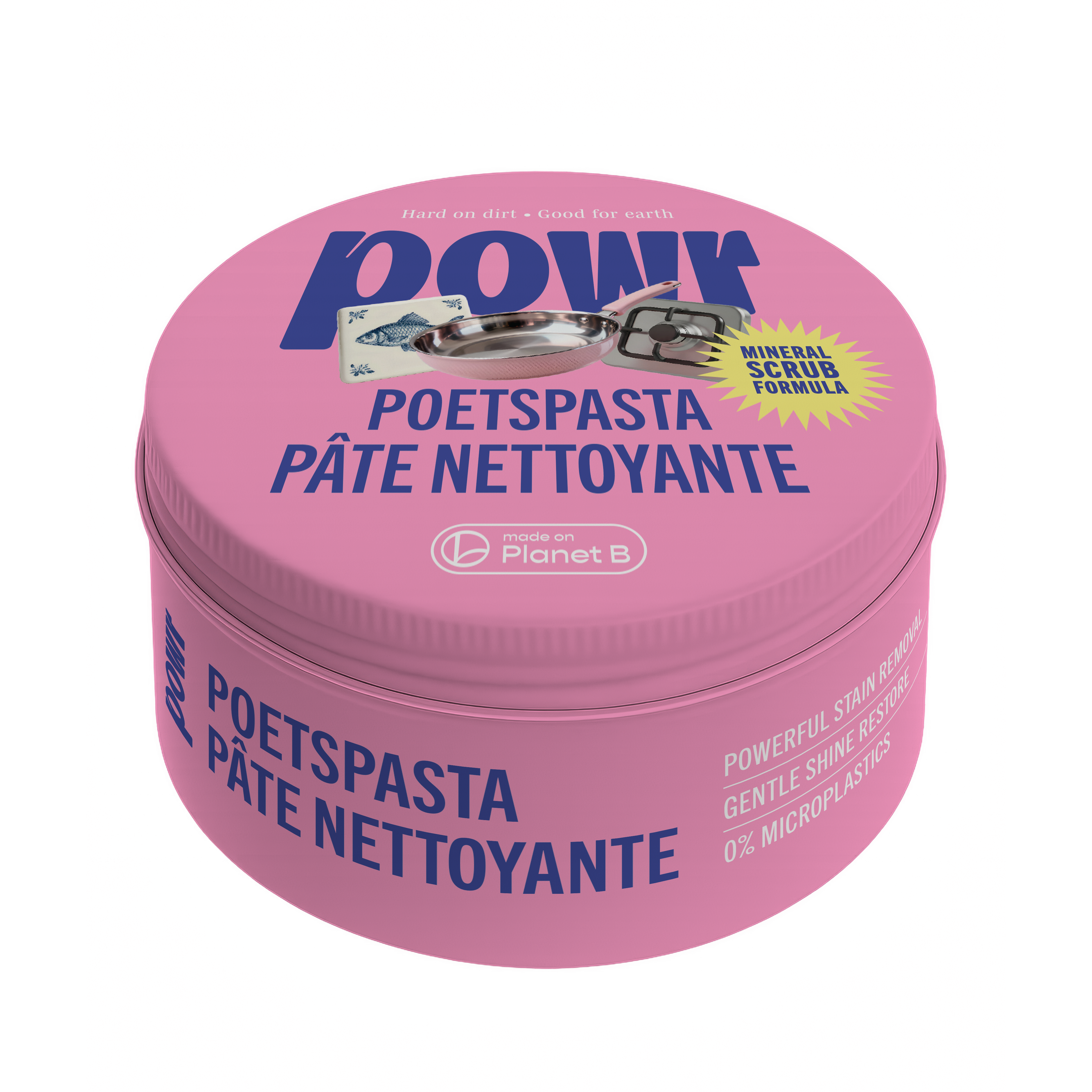 POWR Poetspasta – Minerale Scrubpasta tegen Hardnekkig Vuil | 300g