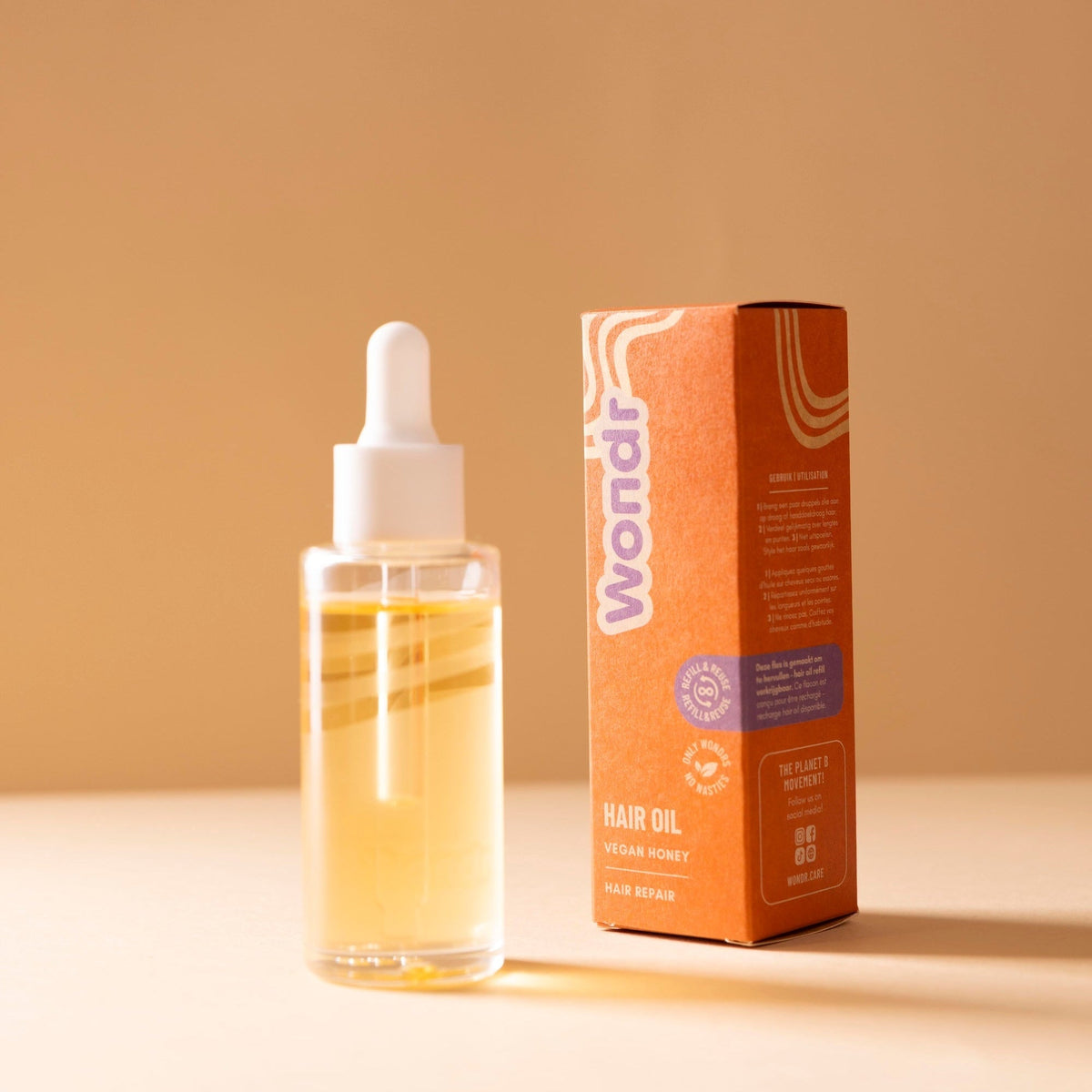 Pure = Beauté – Huile sèche Monoï à l'Argan (haarolie met vanillegeur)