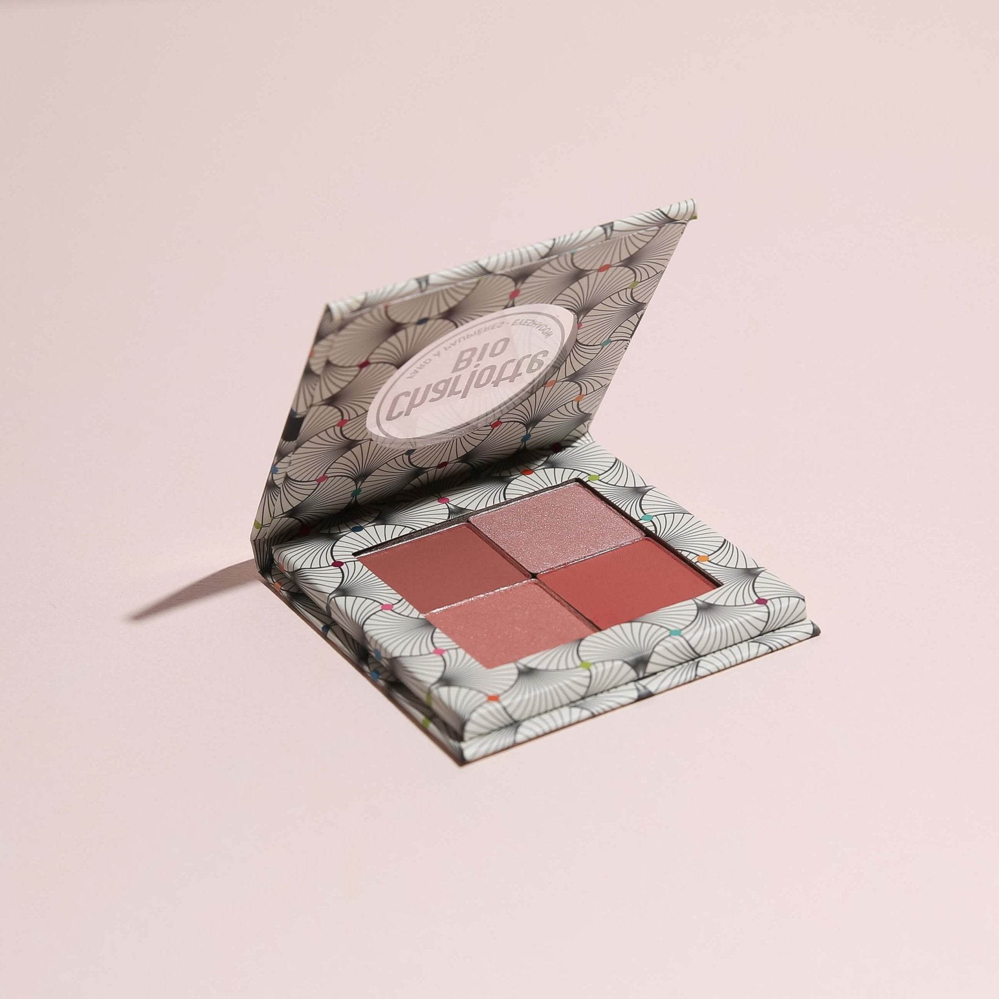 Organic Eye shadow 4 shades Girly Pink - Ilse de Beaute