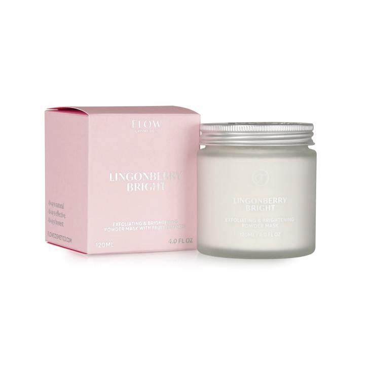 Lingonberry Bright mask - masker van fruitenzymen - Flow Cosmetics - Ilse de Beaute