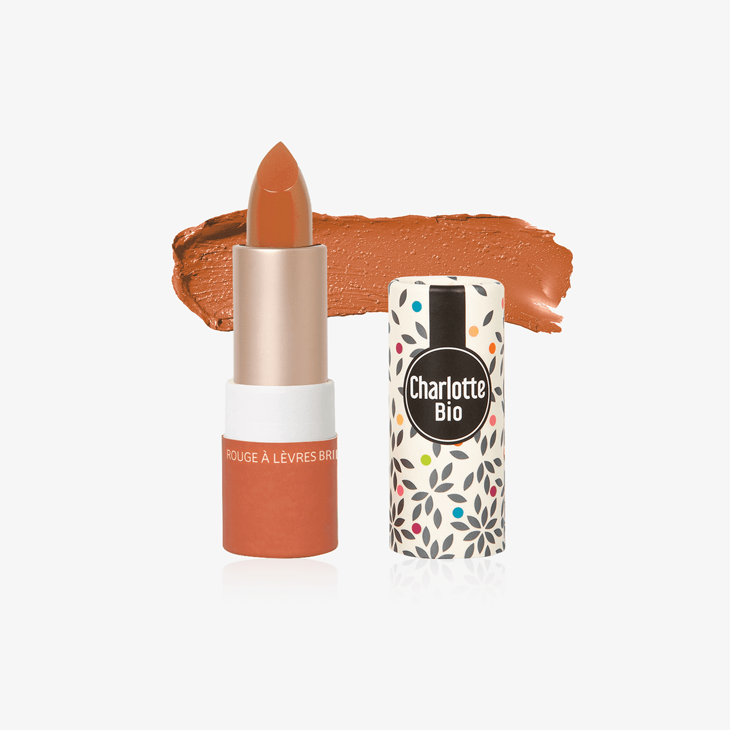Organic Shiny Lipstick Coral - Ilse de Beaute
