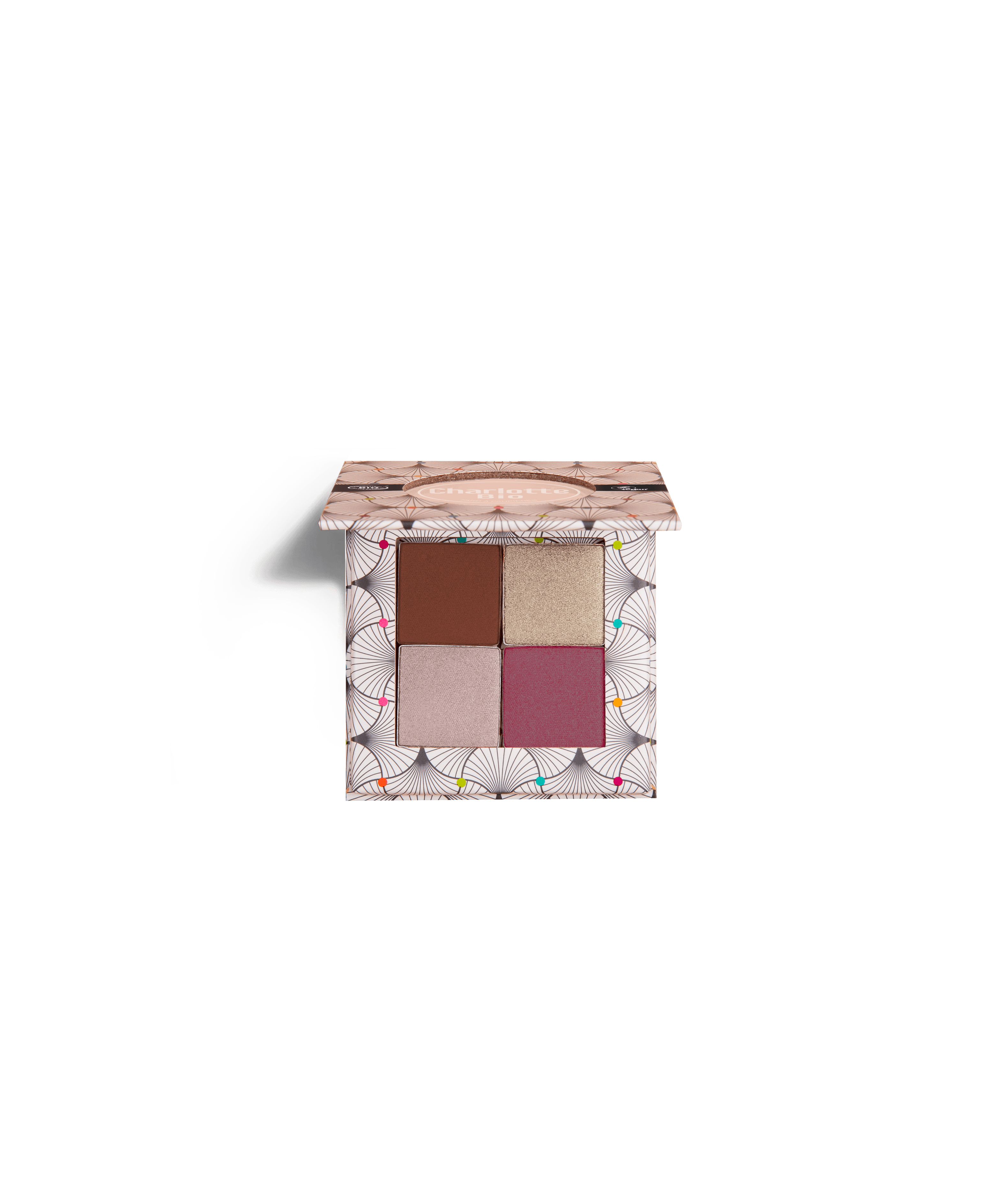 Organic Eye shadow 4 shades Nude pink - Ilse de Beaute