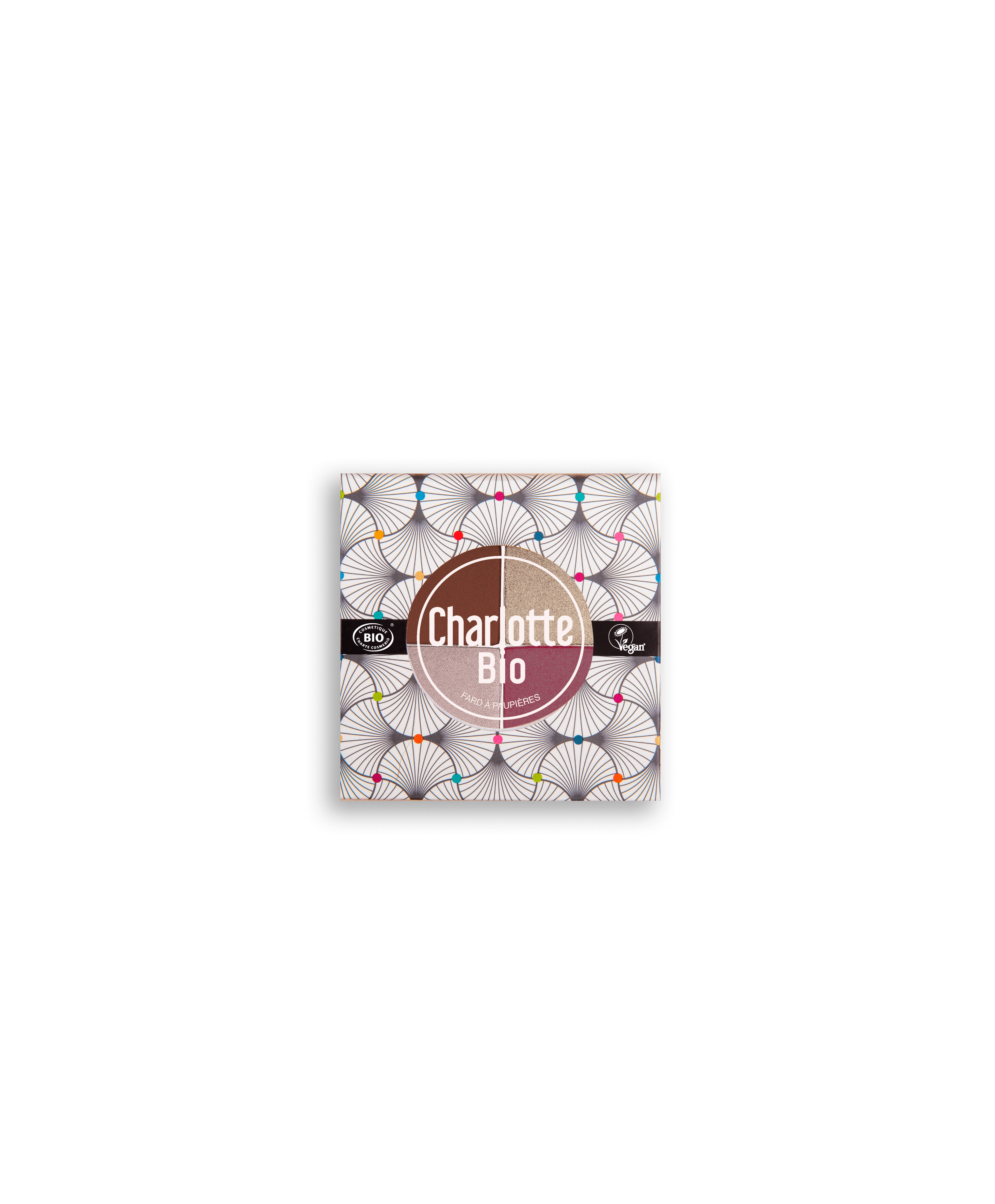Organic Eye shadow 4 shades Nude pink - Ilse de Beaute