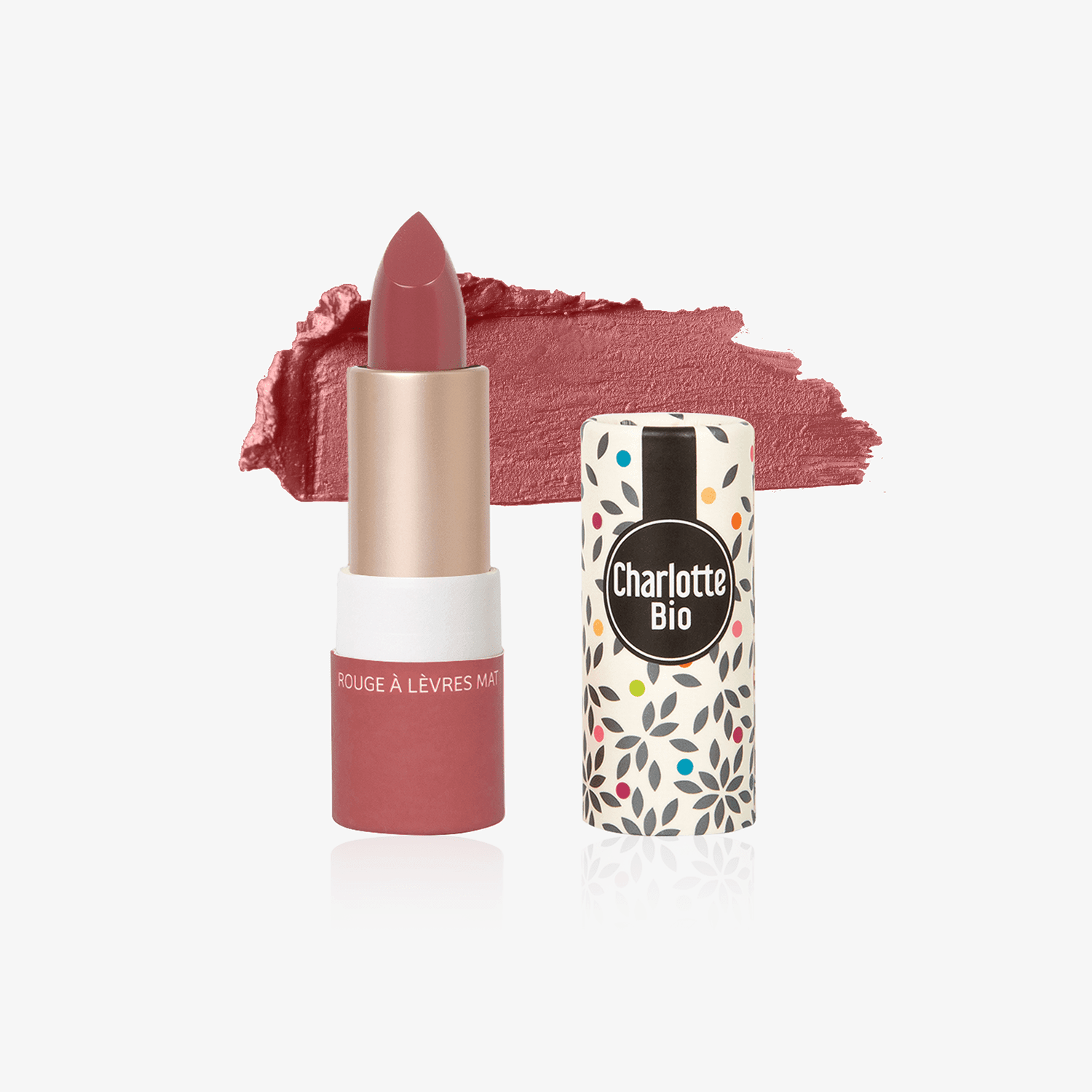 Organic Matte Lipstick Pink red - Ilse de Beaute