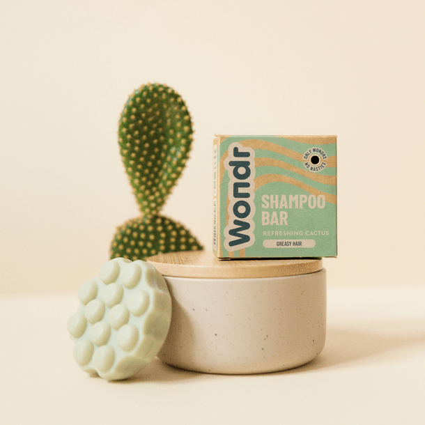 Wondr - Shampoo Bar Greasy Hair Refreshing Cactus - Ilse de Beaute