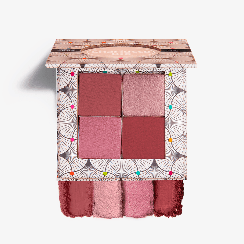 Organic Eye shadow 4 shades Girly Pink - Ilse de Beaute