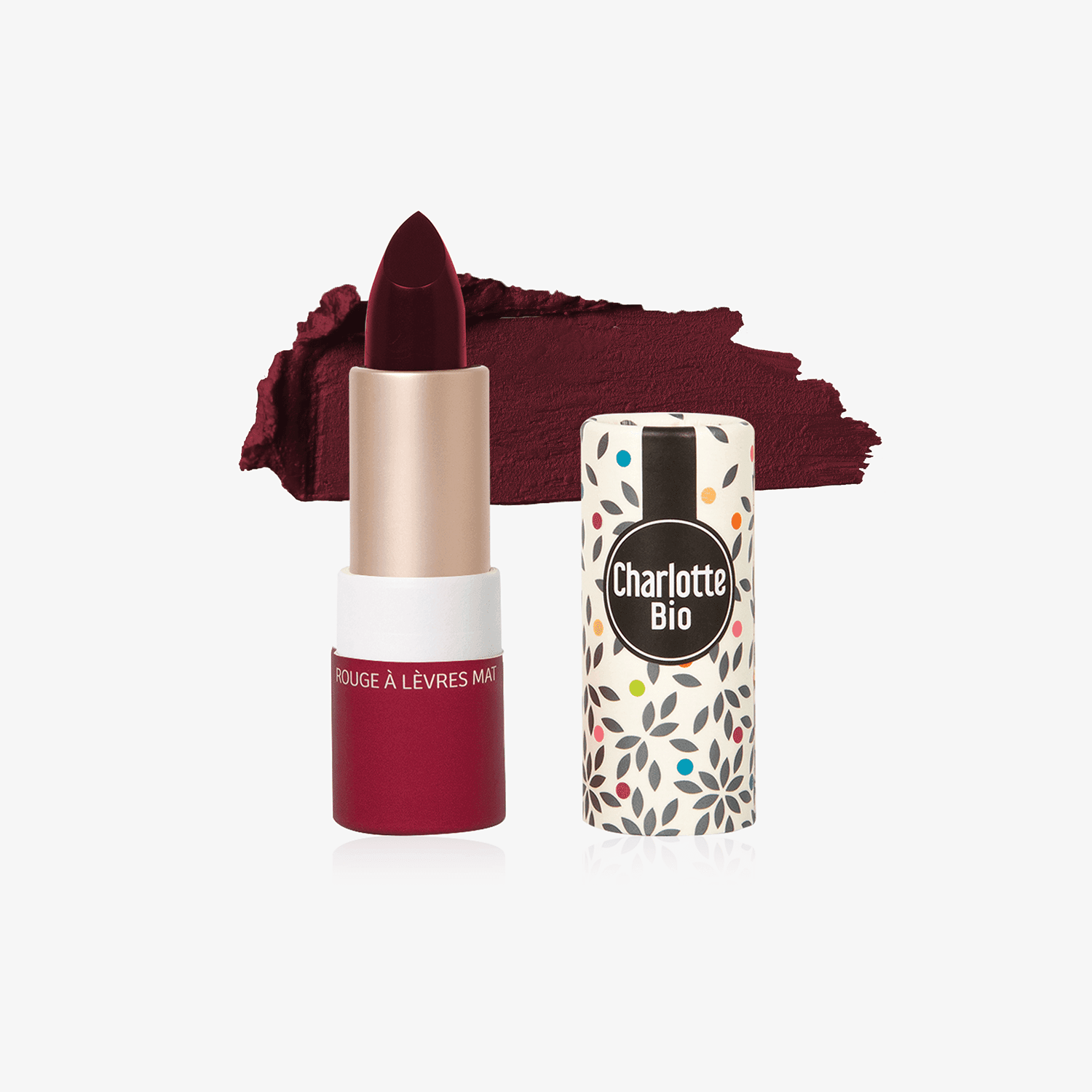 Organic Matte Lipstick Fig red - Ilse de Beaute