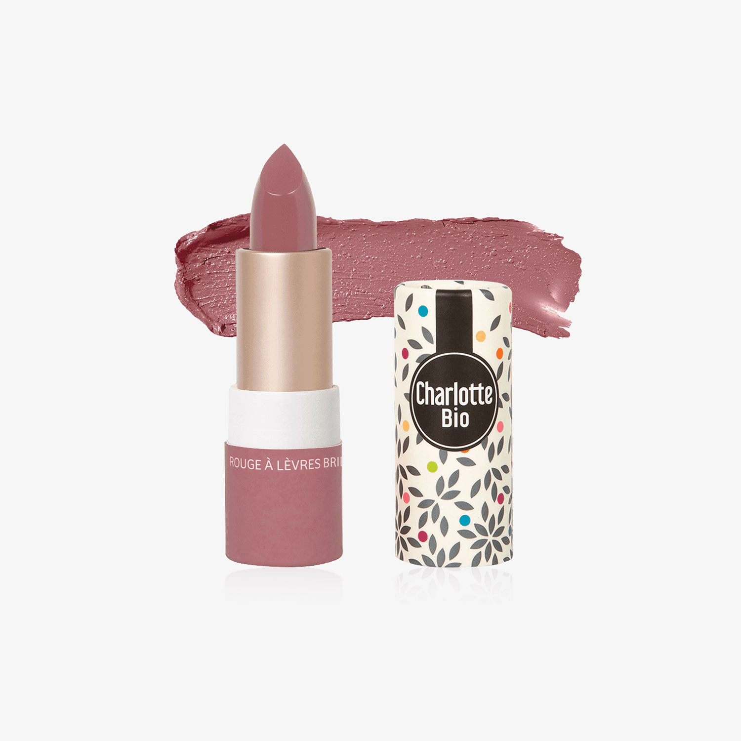 Organic Shiny Lipstick Rose vintage - Ilse de Beaute