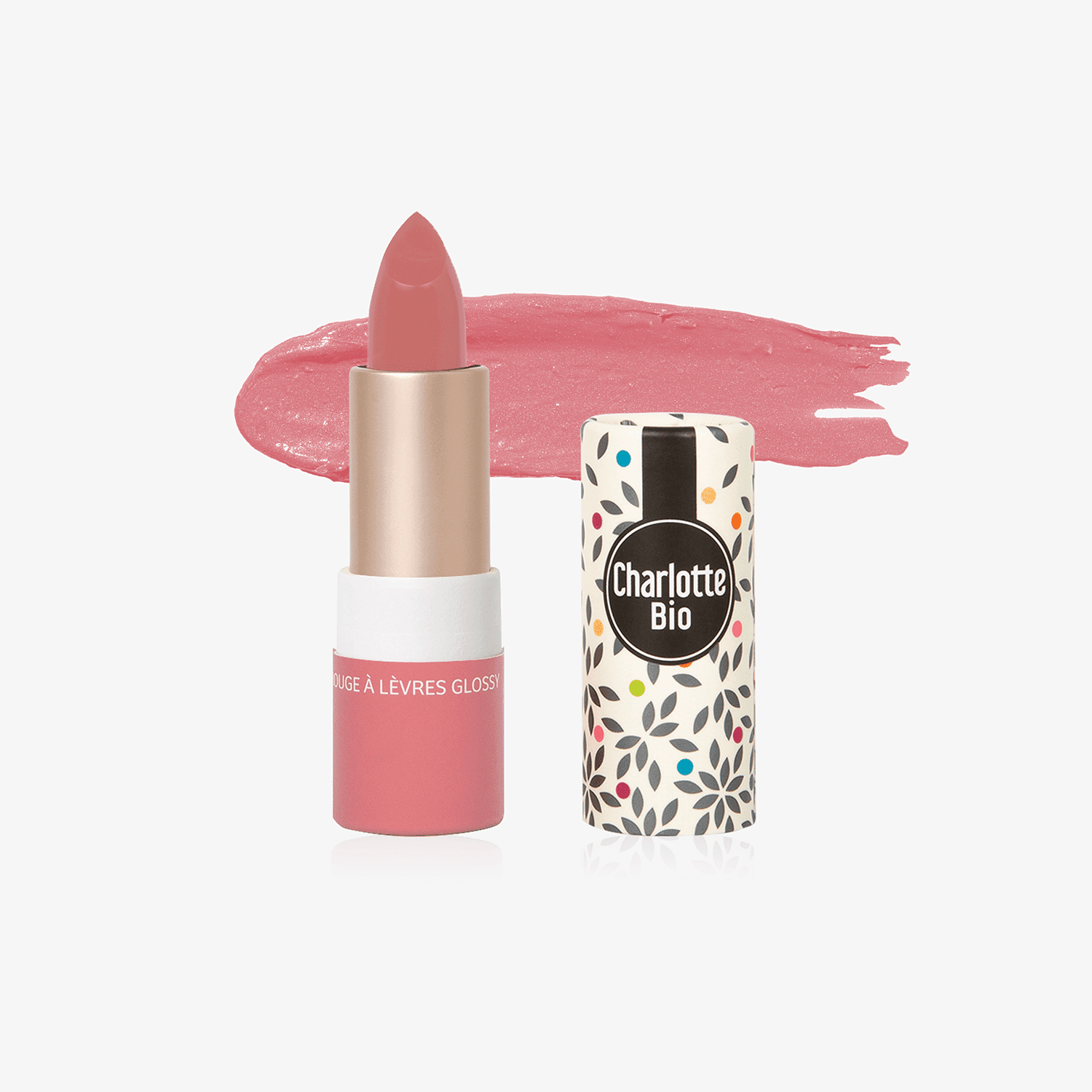 Organic Glossy Lipstick Rosewood - Ilse de Beaute